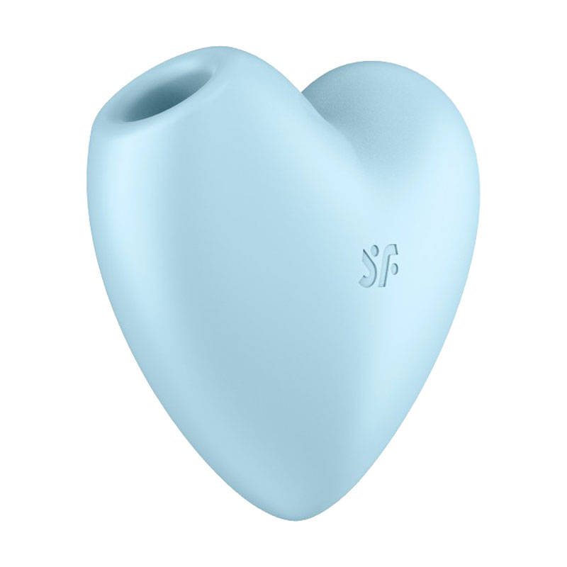Кліторальний вакуумний стимулятор Satisfyer Cutie Heart Air Pulse Stimulator + Vibrator блакитний, 1 шт