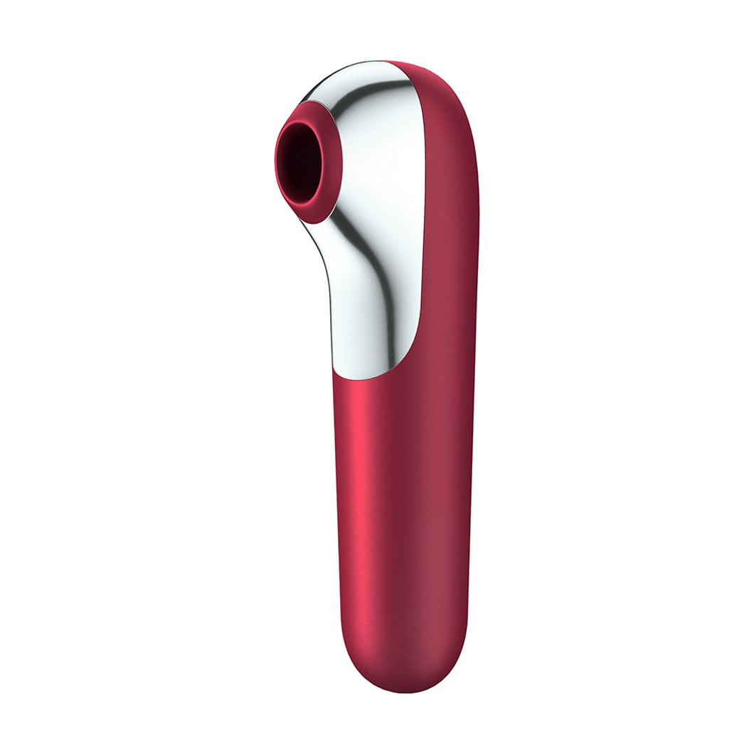 Кліторальний вакуумний стимулятор Satisfyer Dual Love Air Pulse Stimulator червоний, 1 шт