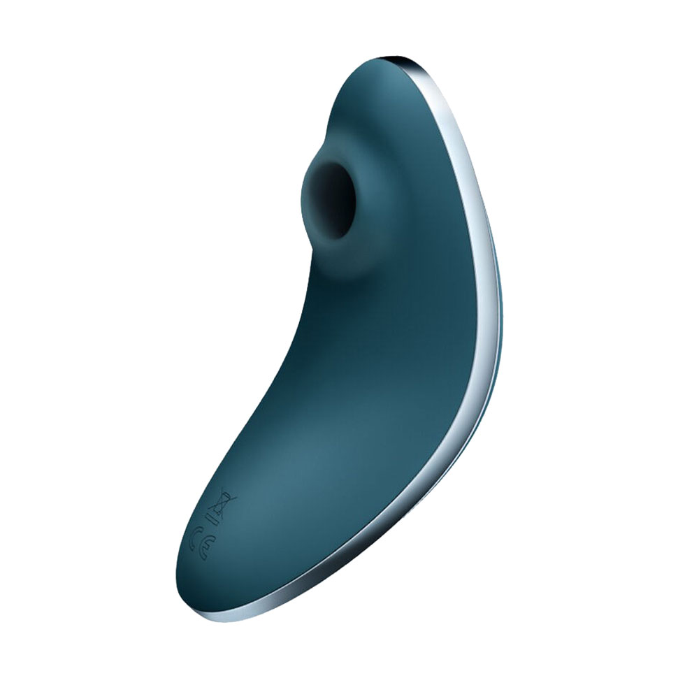 Кліторальний вакуумний стимулятор Satisfyer Vulva Lover 1 Air Pulse Stimulator + Vibrator синій, 1 шт